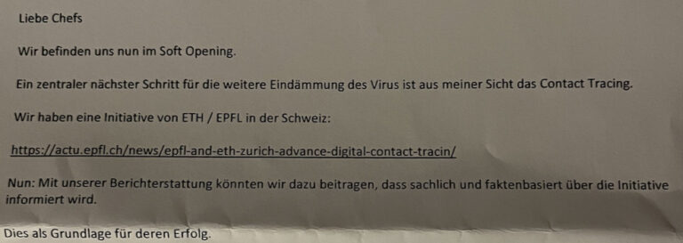 Ringier-CEO, Marc Walder sinkt immer tiefer in den Corona-Sumpf zwischen Institutionen und Medien im Land.