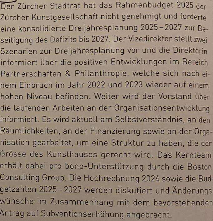 Zürich lehnt Kunsthaus-Budget ab